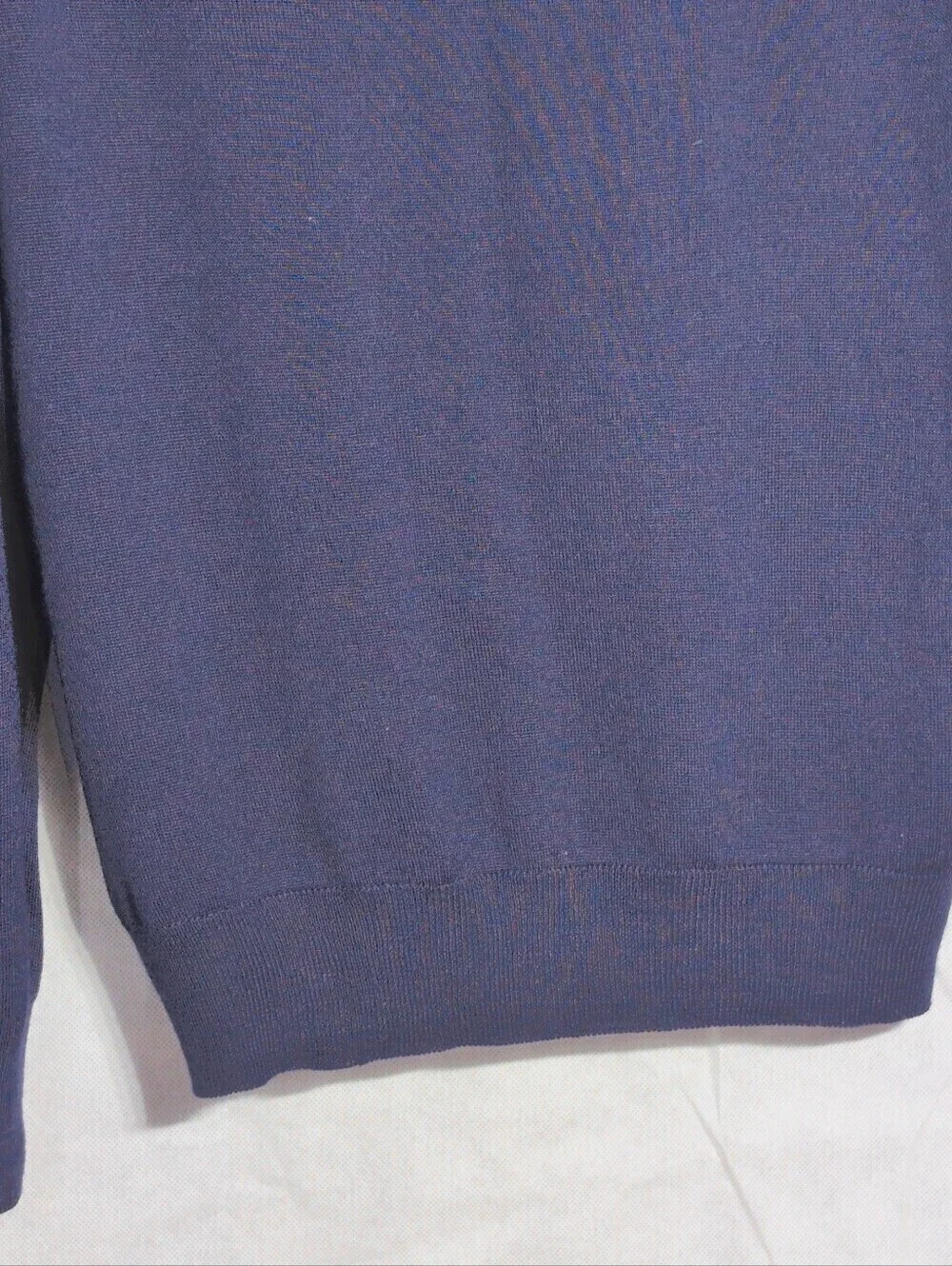 LCN by Alcione L Merino Wool Blend Men's Navy Mock Neck Sweater